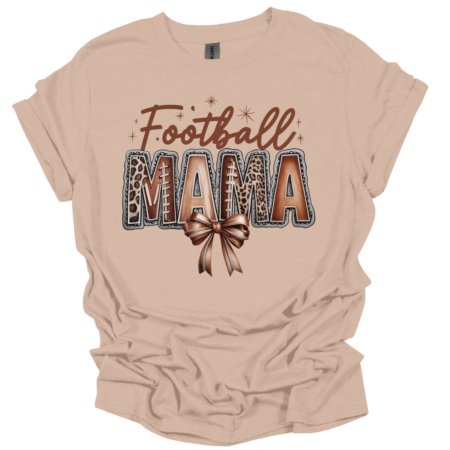 Football Mama - Bow & Leopard Edition