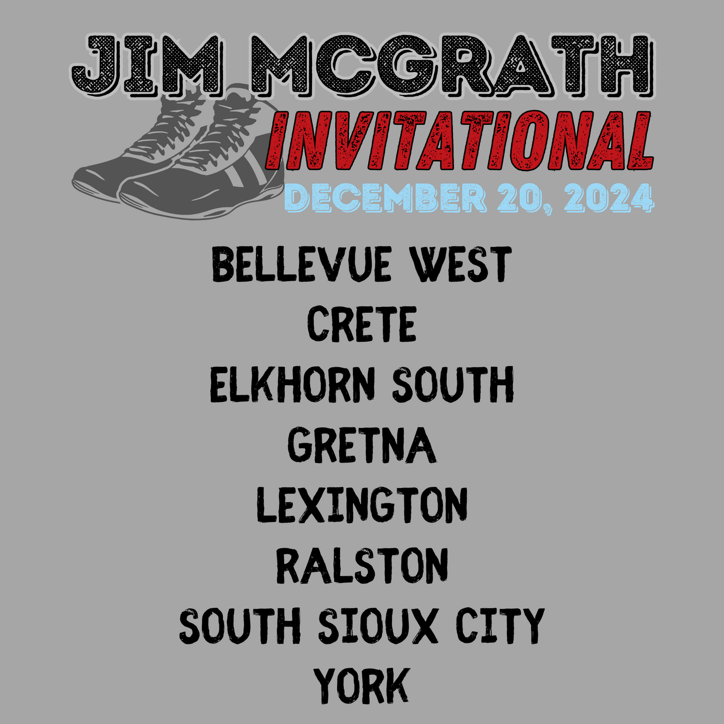 Jim McGrath Wrestling Invitational Apparel