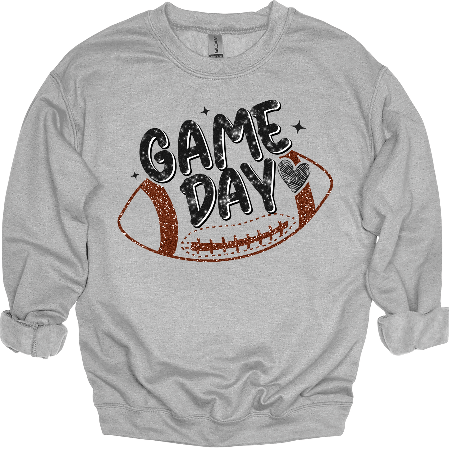 Game Day - Faux Sparkle & Heart Edition