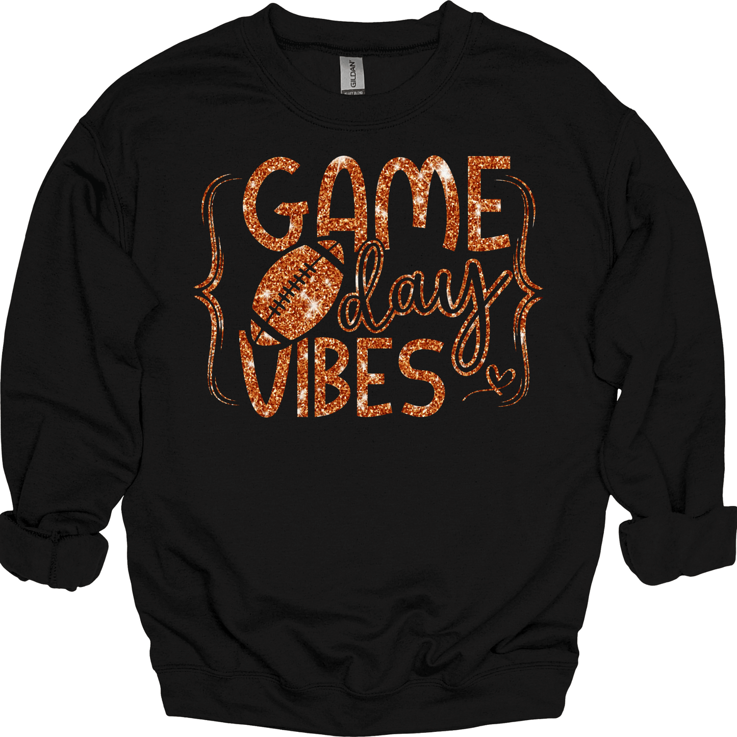 Game Day Vibes - Faux Glitter Football Edition