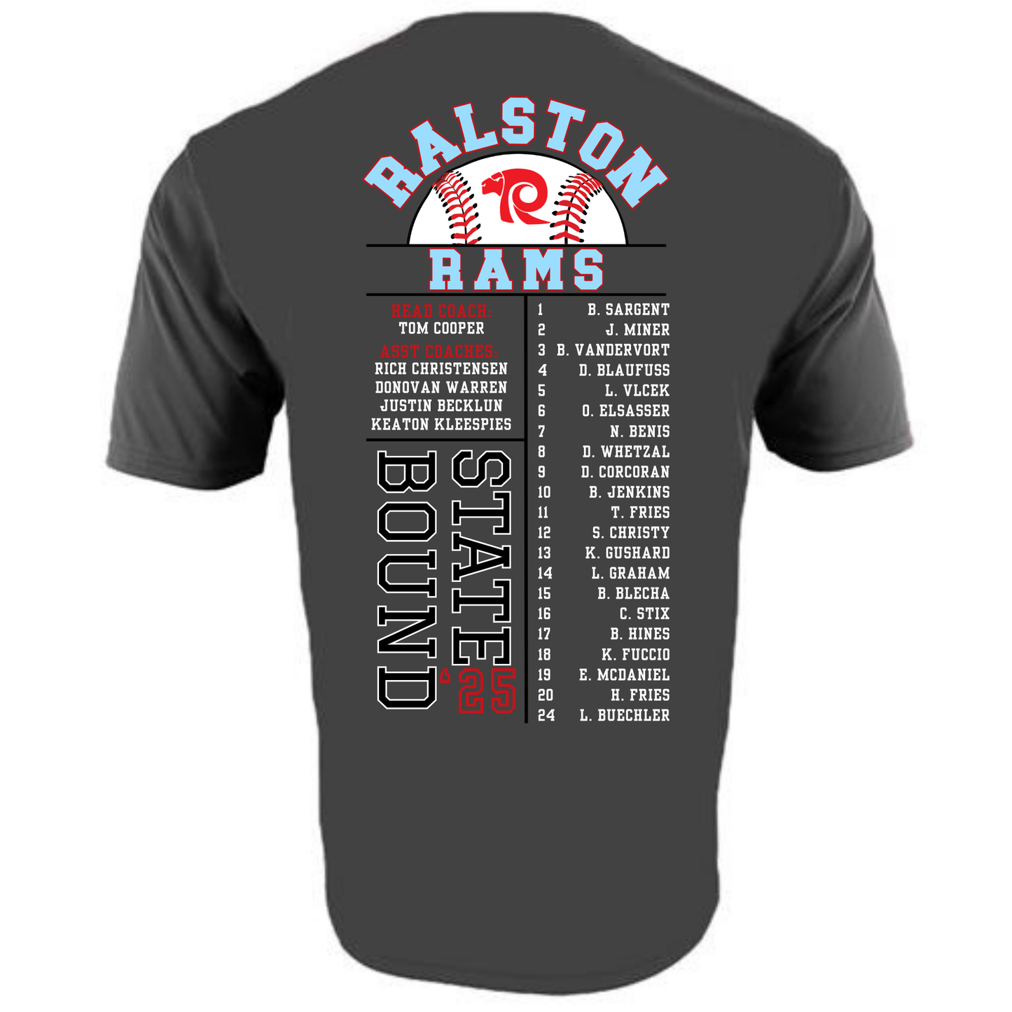 Ralston State Baseball / A4 Cooling Performance (Youth & Adult) / Short Sleeve