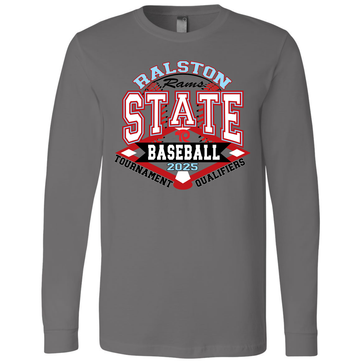 Ralston State Baseball / Bella + Canvas Unisex Jersey Cotton (Adult) / Long Sleeve