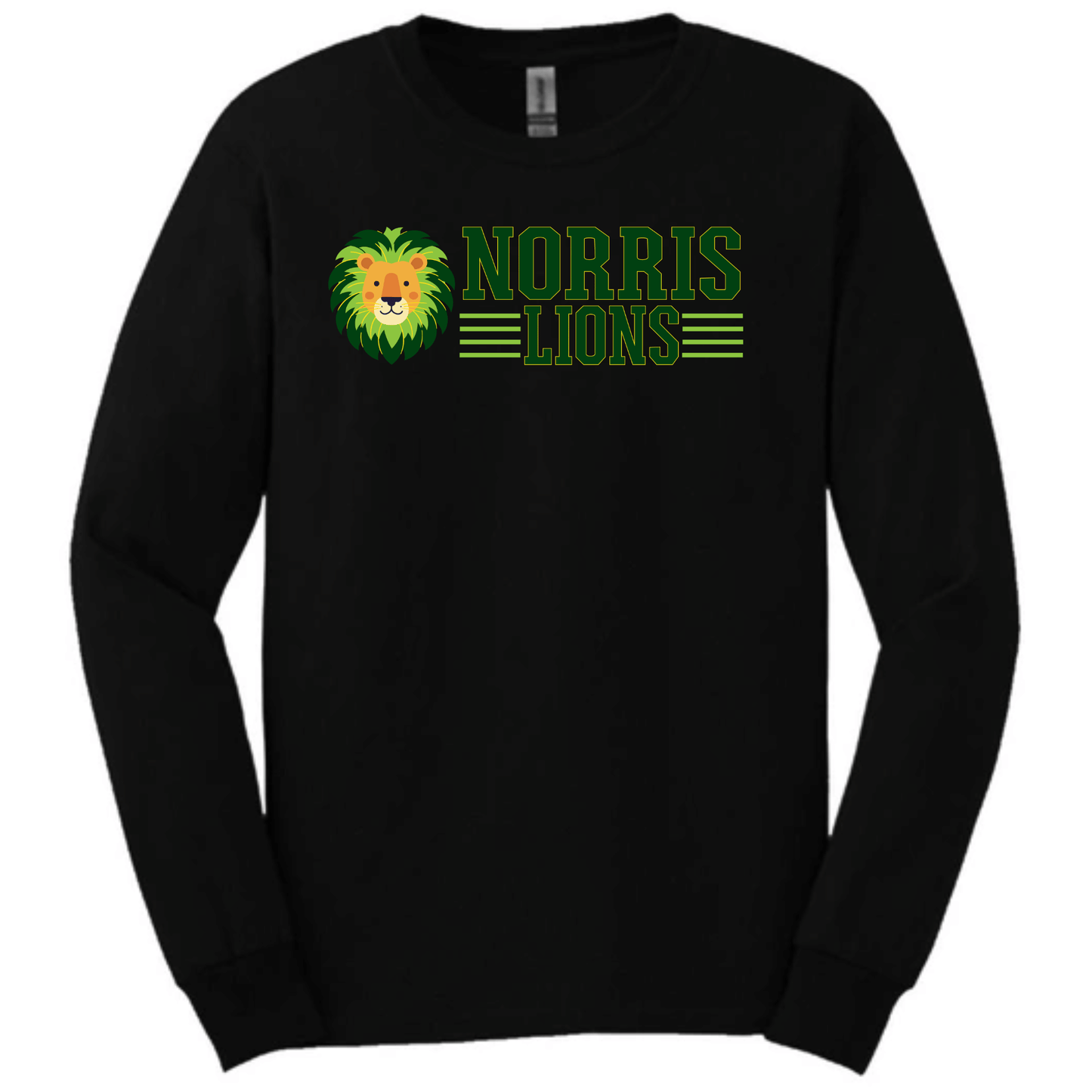 Norris Athletic Lion Long Sleeve T-Shirt | Youth & Adult
