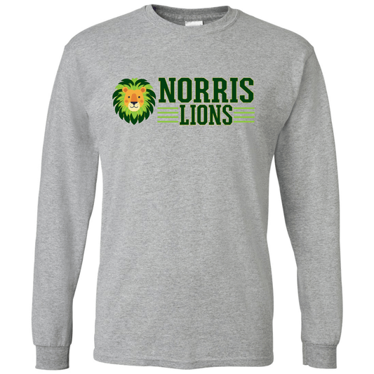 Norris Athletic Lion Long Sleeve T-Shirt | Youth & Adult