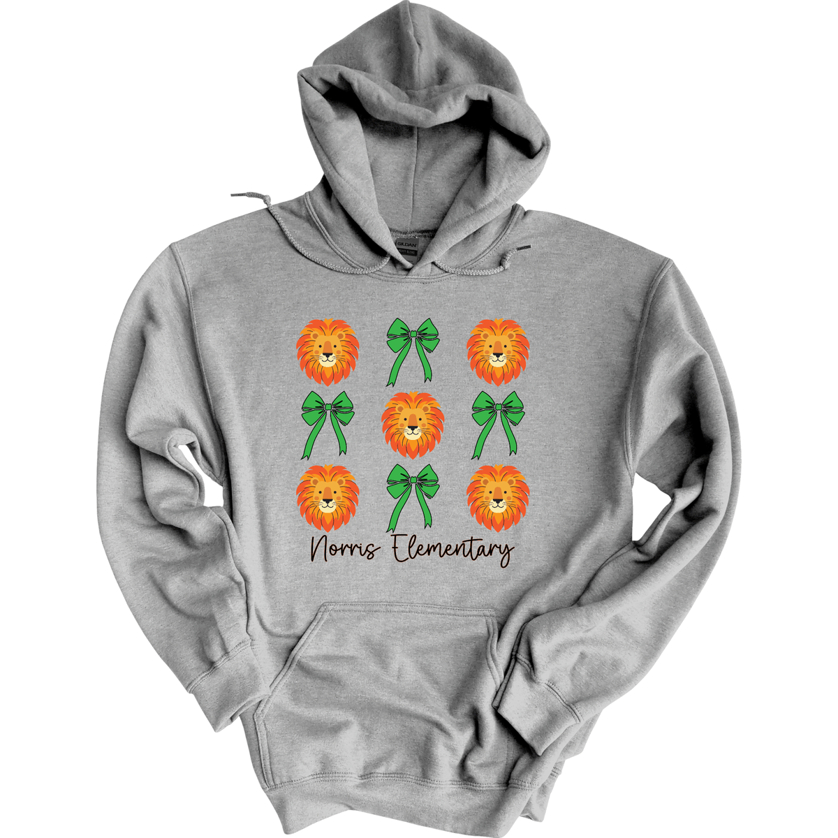 Norris Lions & Bows Hoodie Sweatshirt | Youth & Adult