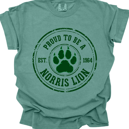 Norris Vintage Stamp Comfort Colors T-Shirt | Adult Only