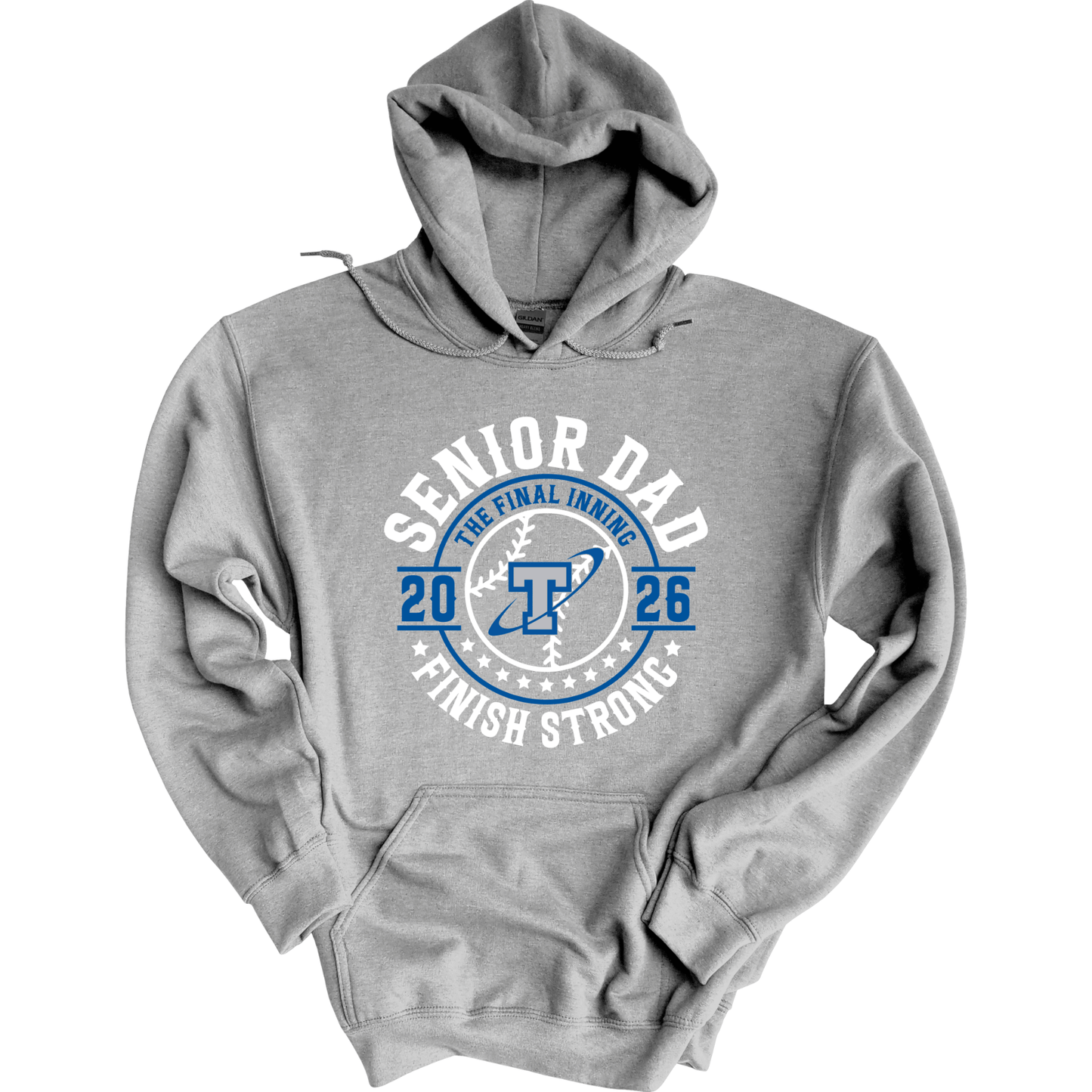 Papillion South Titans Senior Dad 2026 – Finish Strong Hoodie Sweatshirt