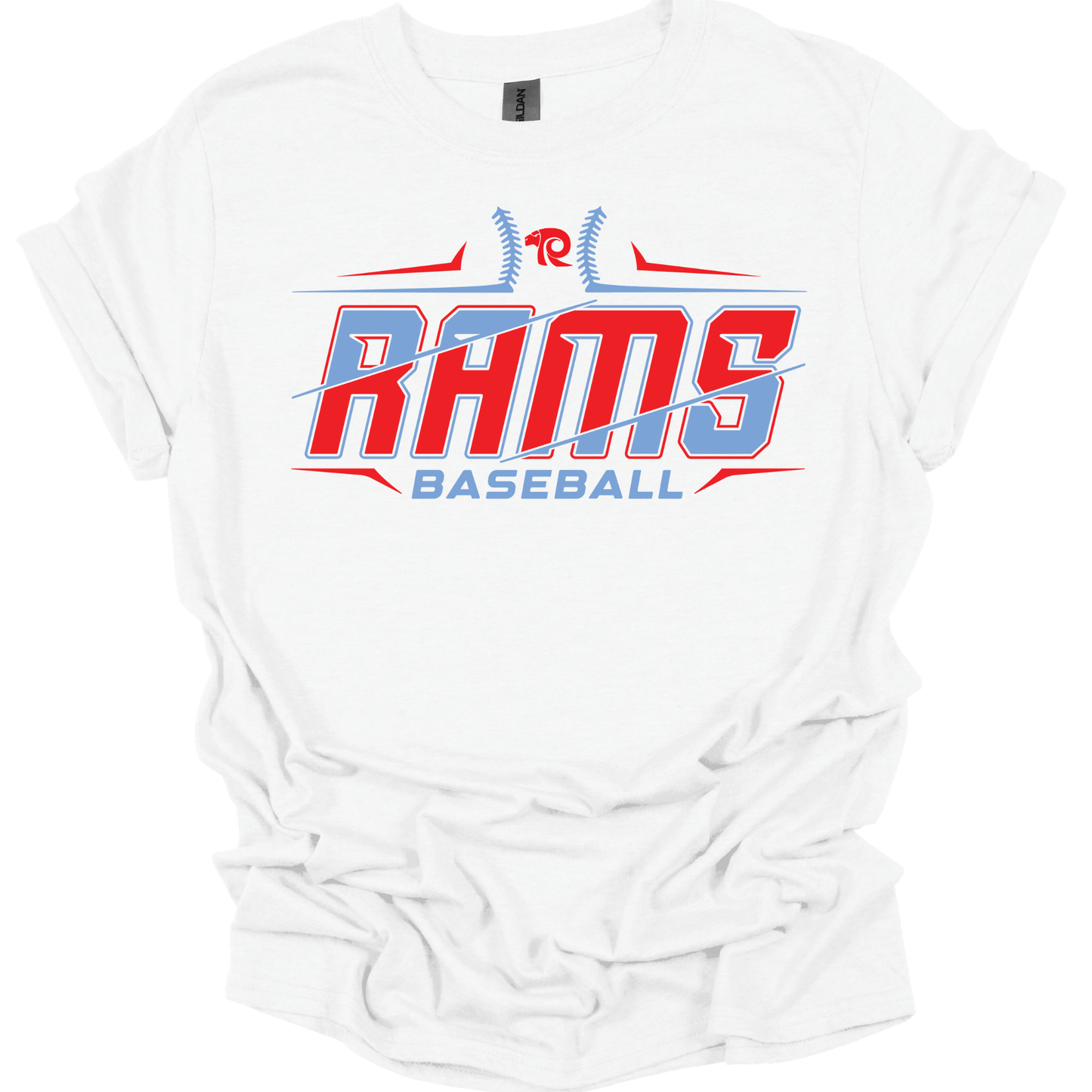 Ralston Rams Baseball Slashed T-Shirt