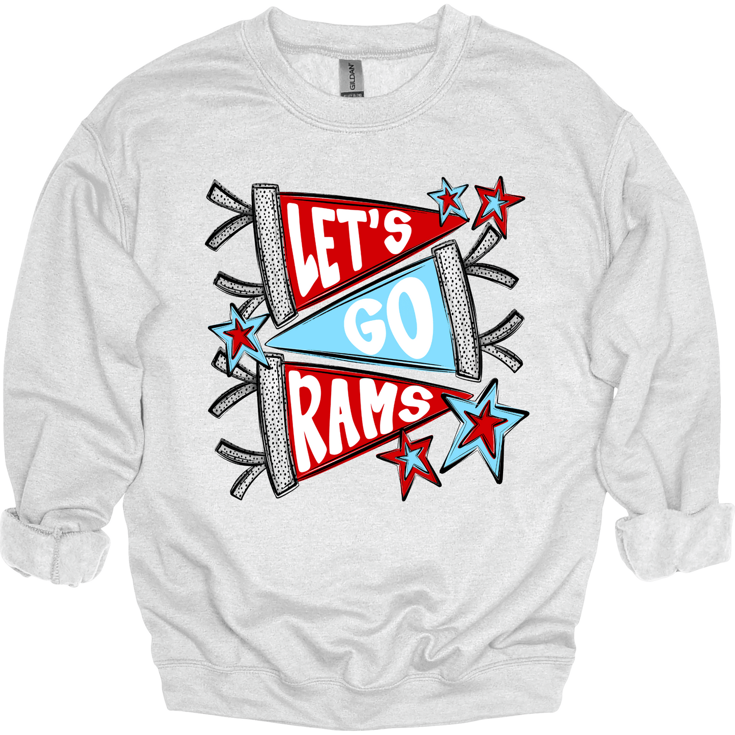 Let's Go Rams Crewneck | Youth & Adult