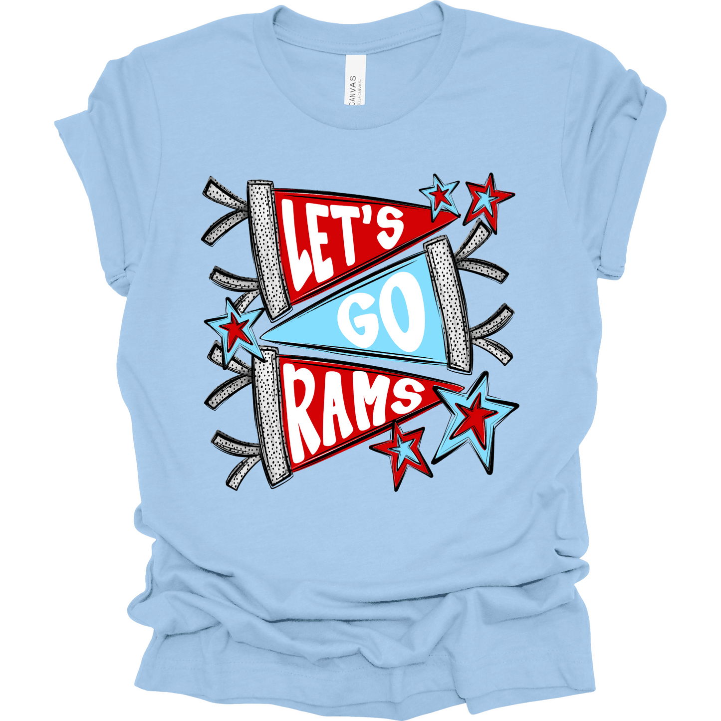 Let's Go Rams T-Shirt | Youth & Adult