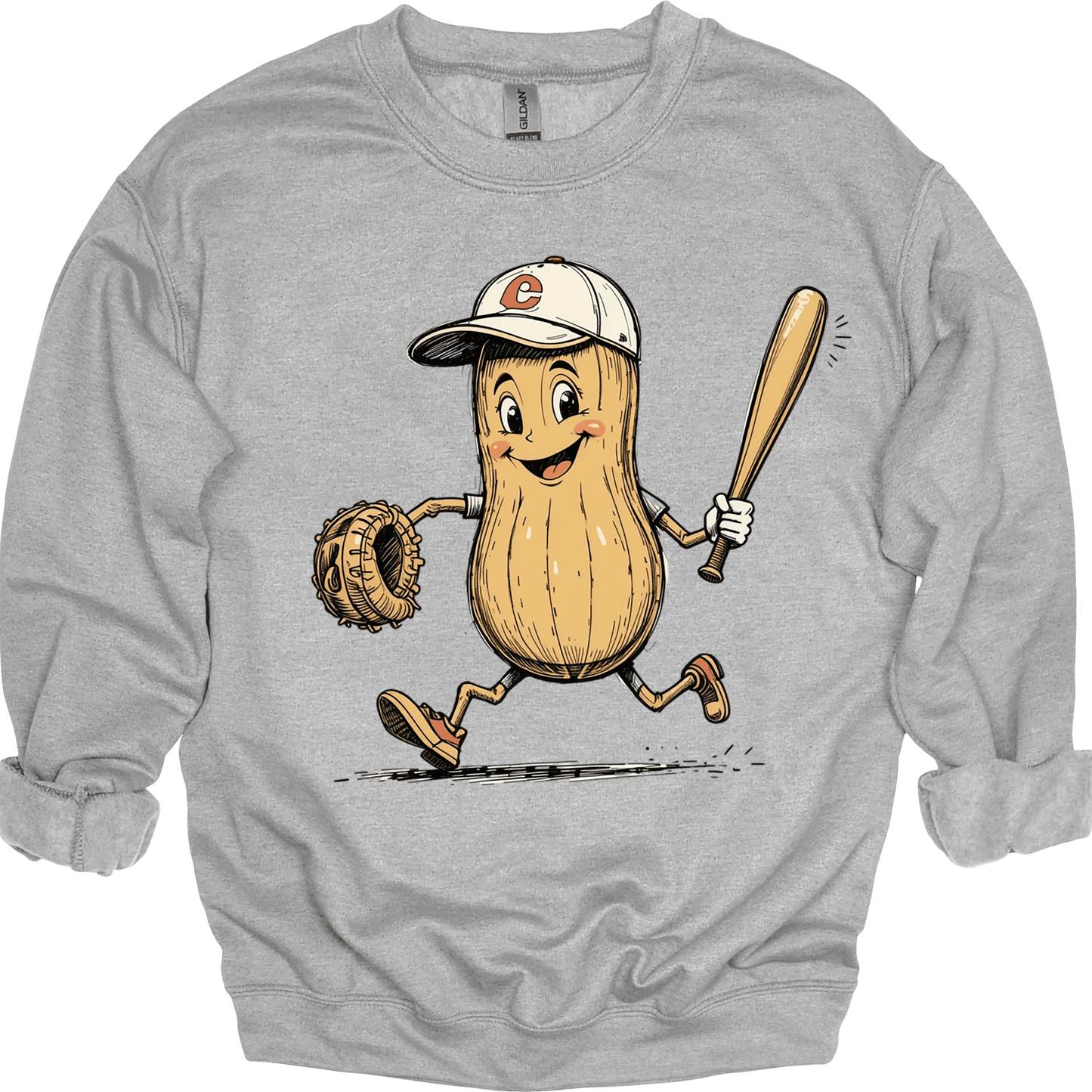 Peanut Baseball Player | Youth & Adult