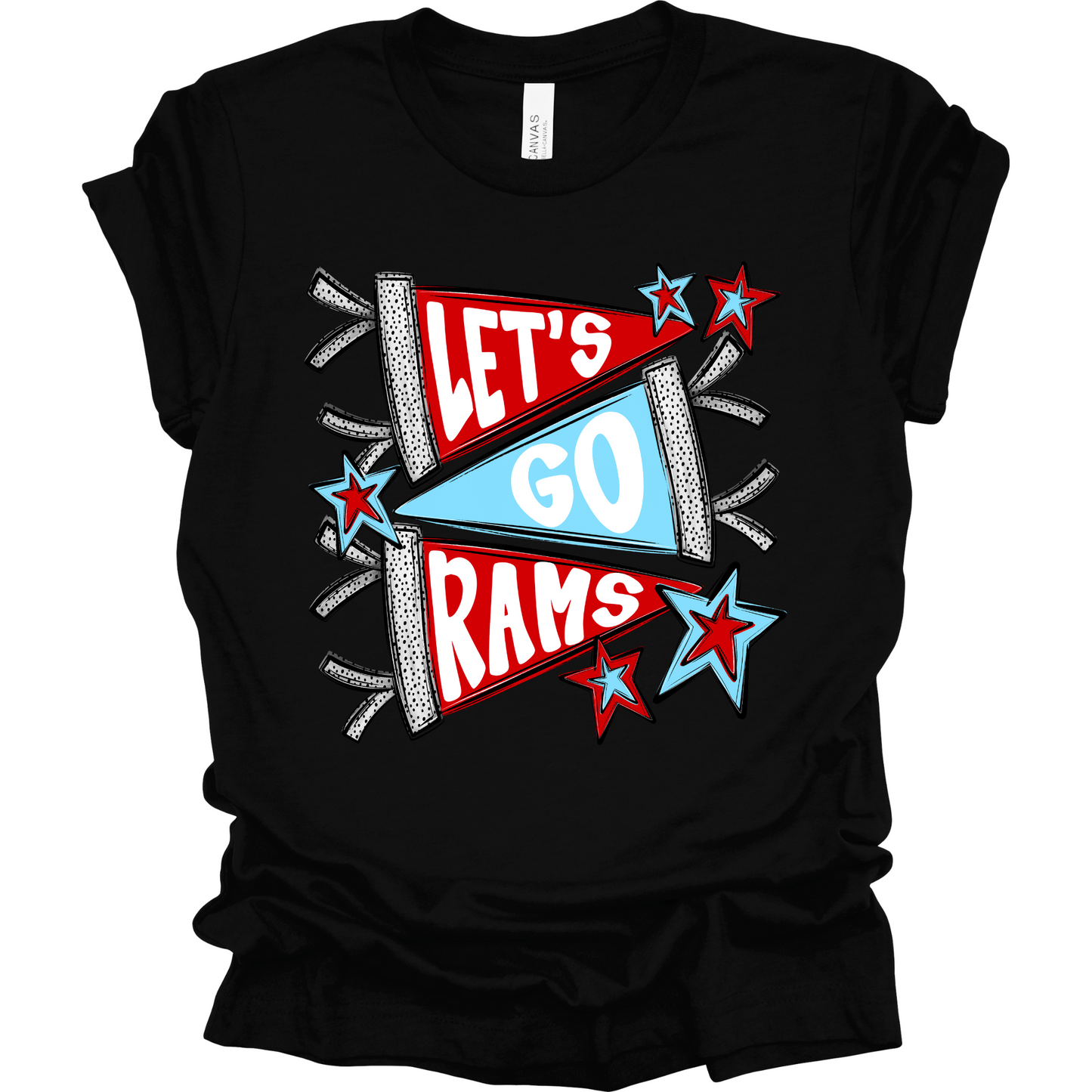 Let's Go Rams T-Shirt | Youth & Adult