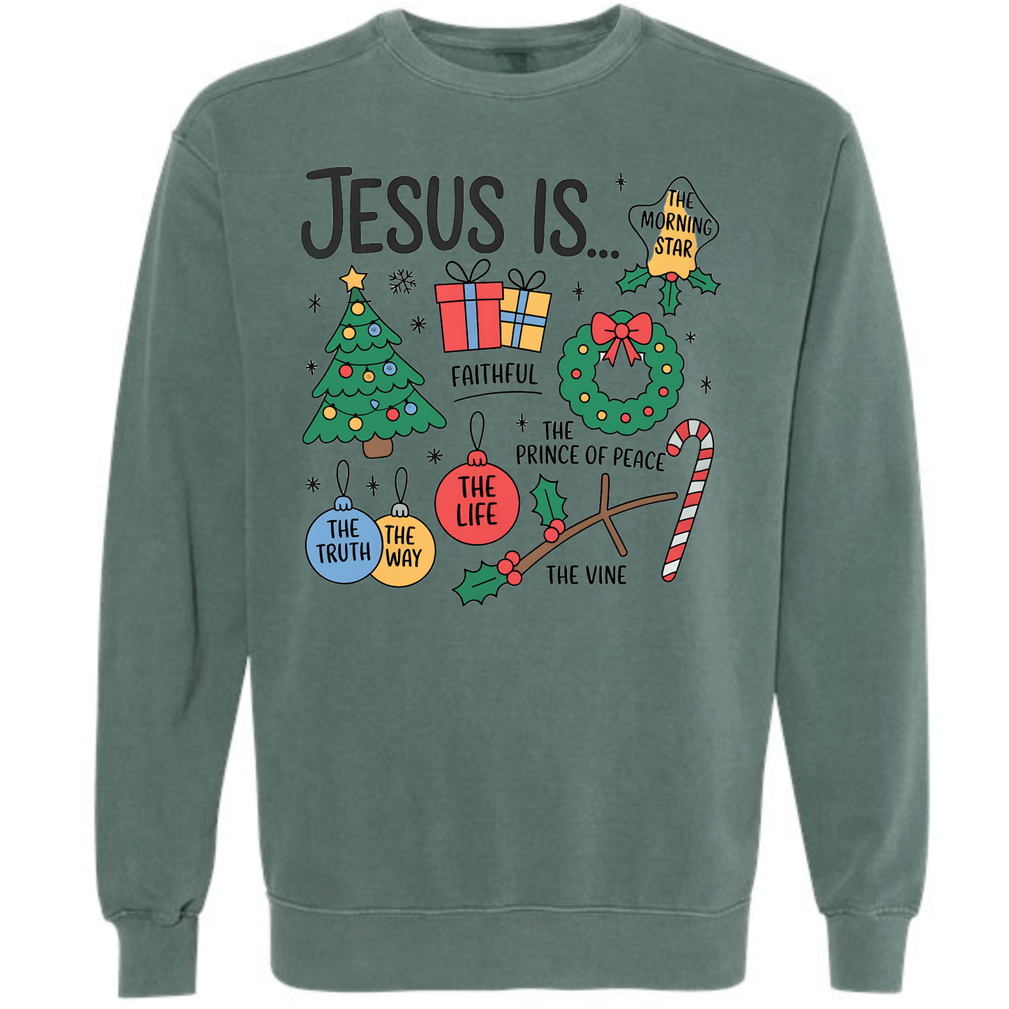 Jesus Is… Faith, Truth, Way, Life Holiday Shirt