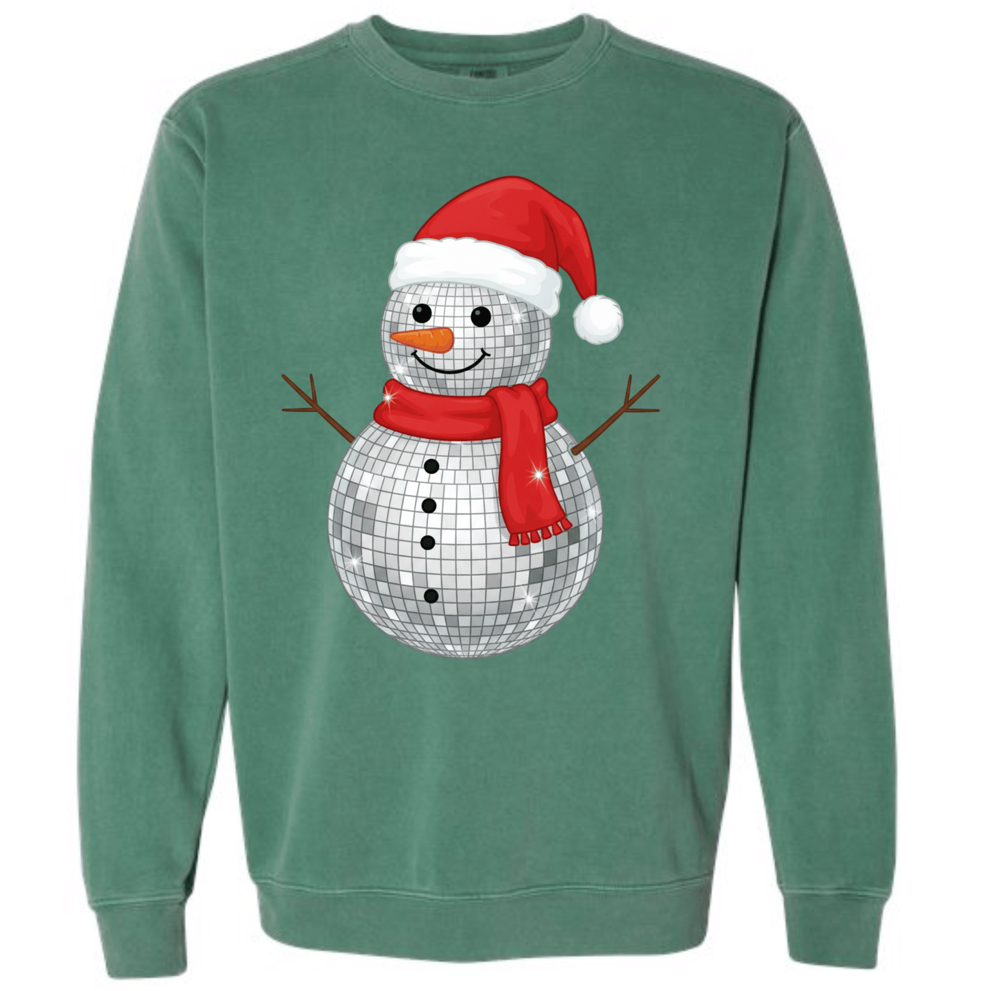Faux Disco Ball Snowman