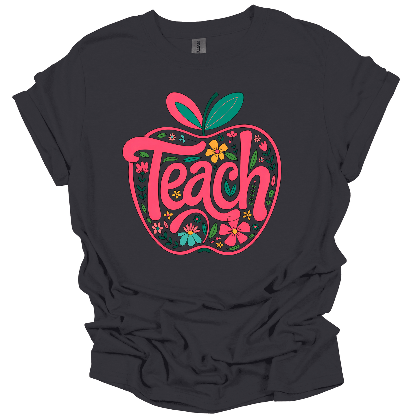 Floral Teach Apple Tee
