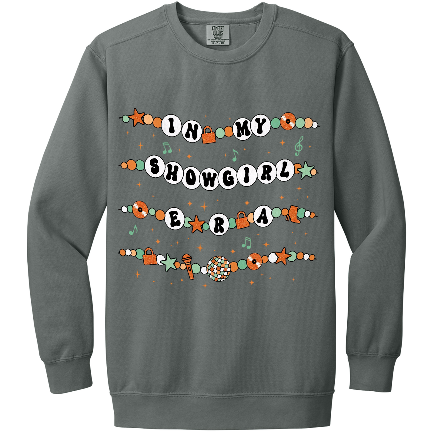 Showgirl Era Friendship Bracelet Crewneck Sweatshirt | Adult (Comfort Colors)