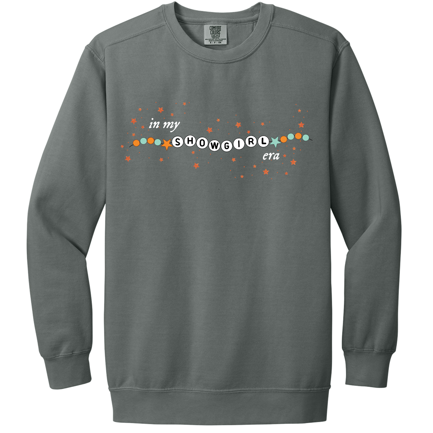 In My Showgirl Era Friendship Bracelet Crewneck Sweatshirt | Adult (Comfort Colors)