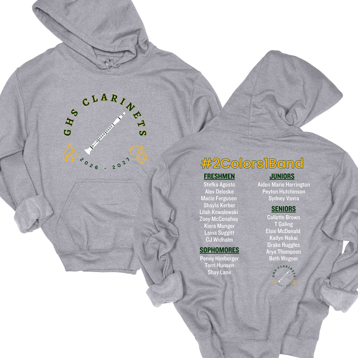 2026-2027 Gretna High School - Clarinets | Hoodie