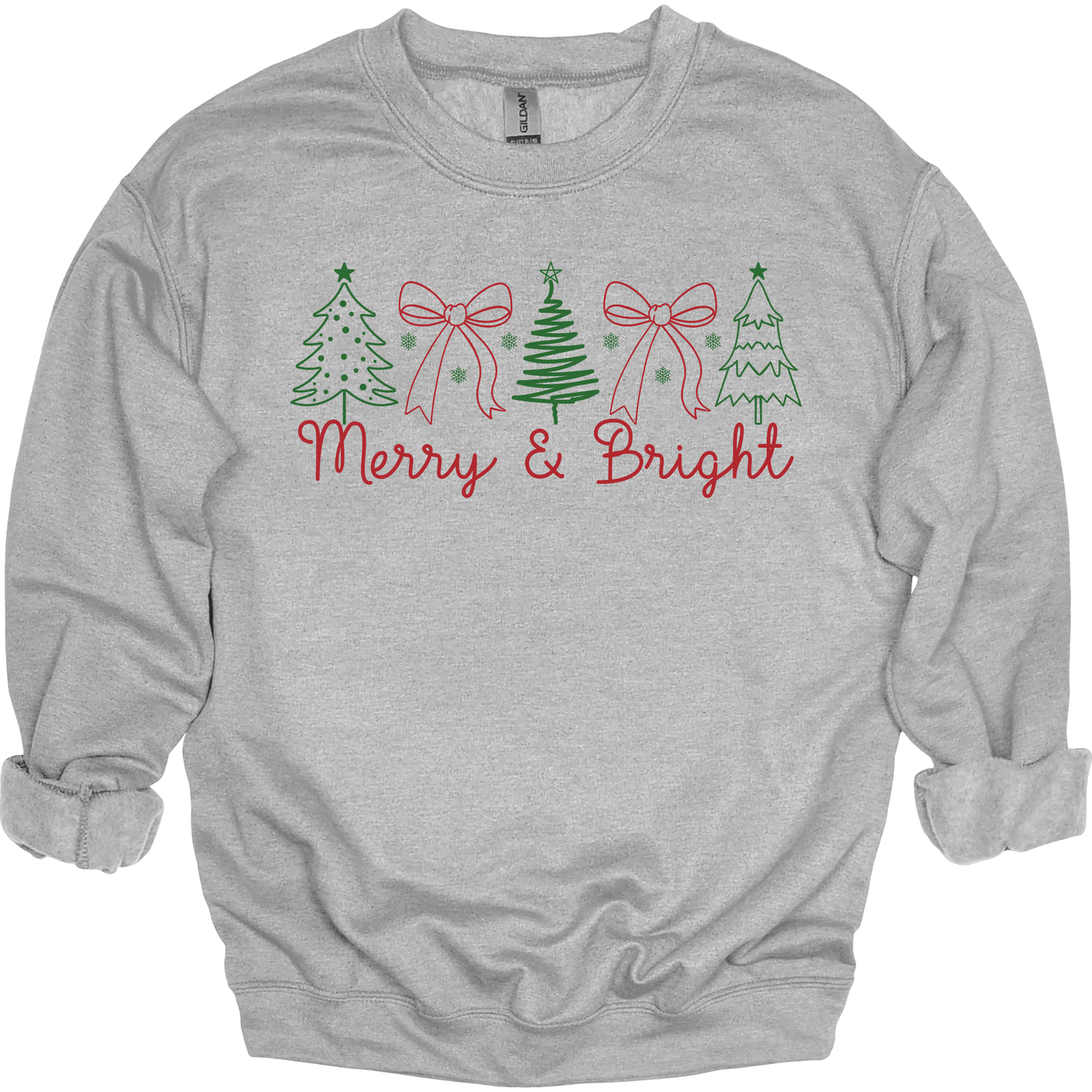 Minimal Merry & Bright Christmas Trees & Bows