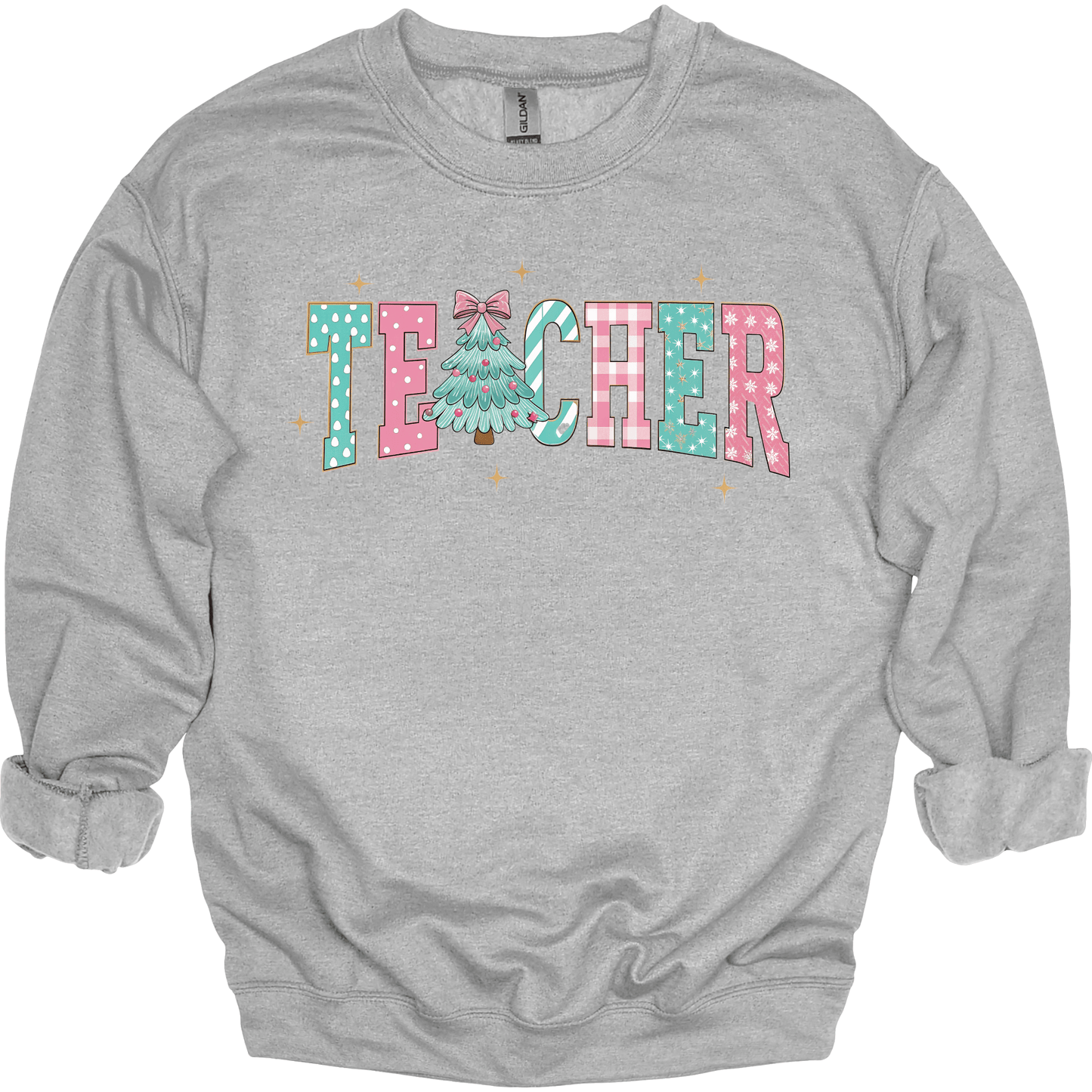 Teacher Christmas Preppy Pastel