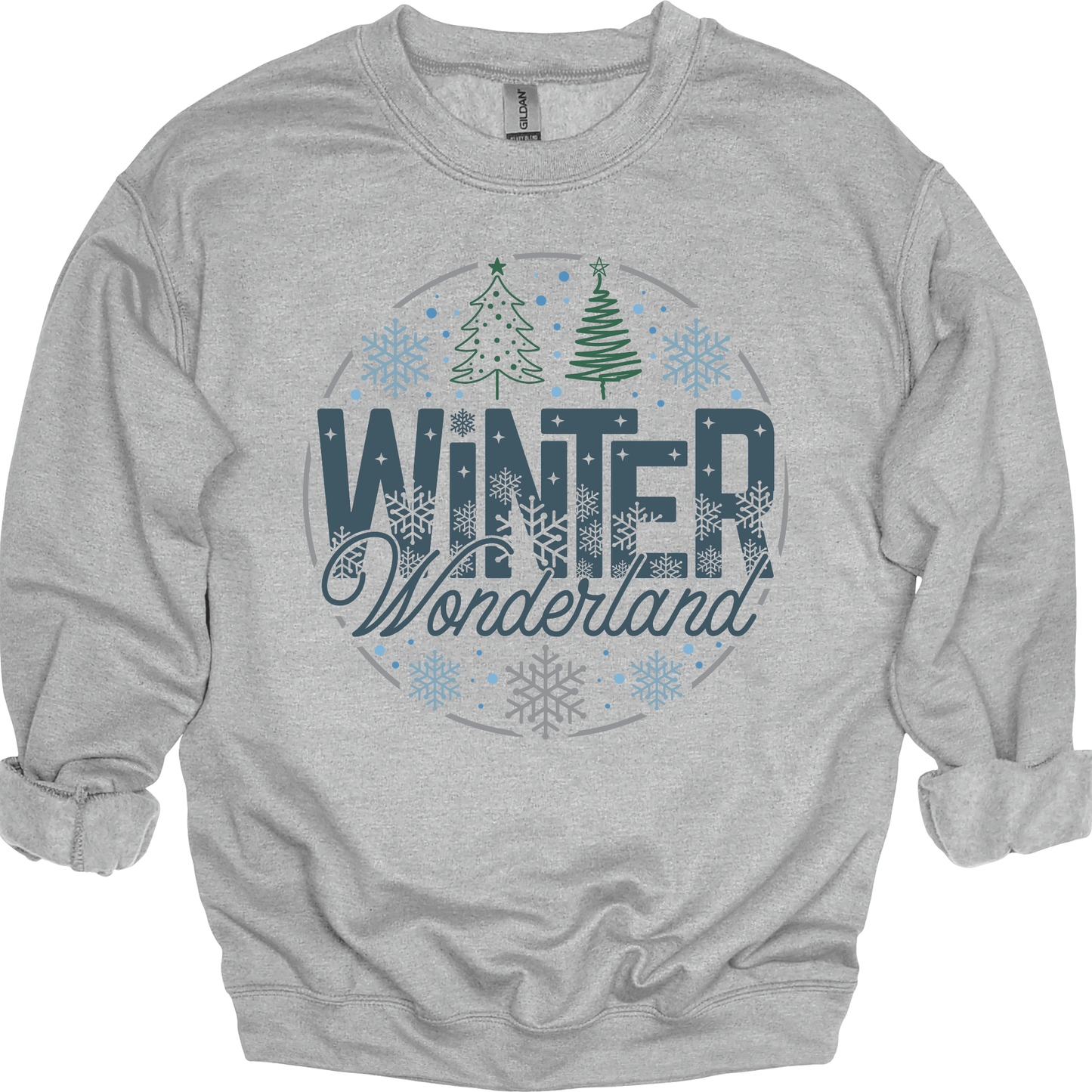 Winter Wonderland – Blue & Green Trees