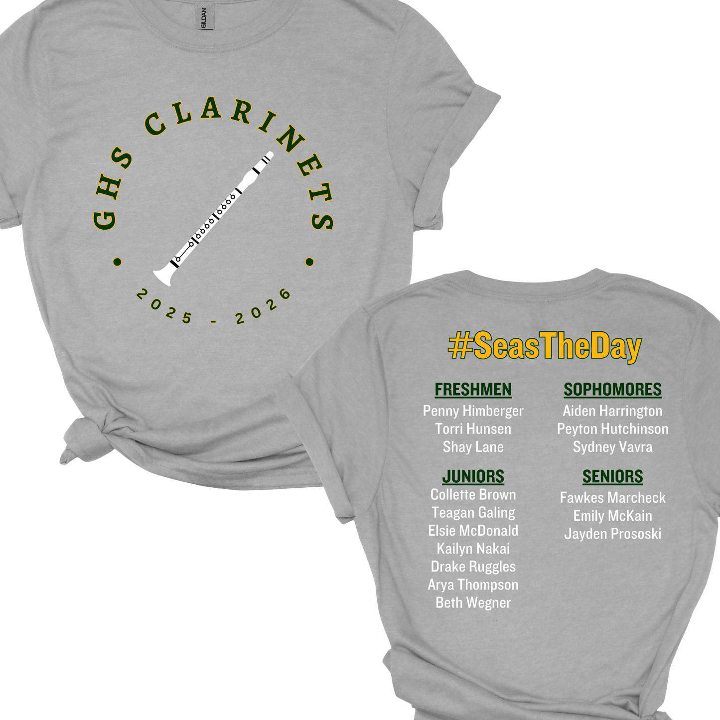 2025-2026 Gretna High School - Clarinets | T-Shirt