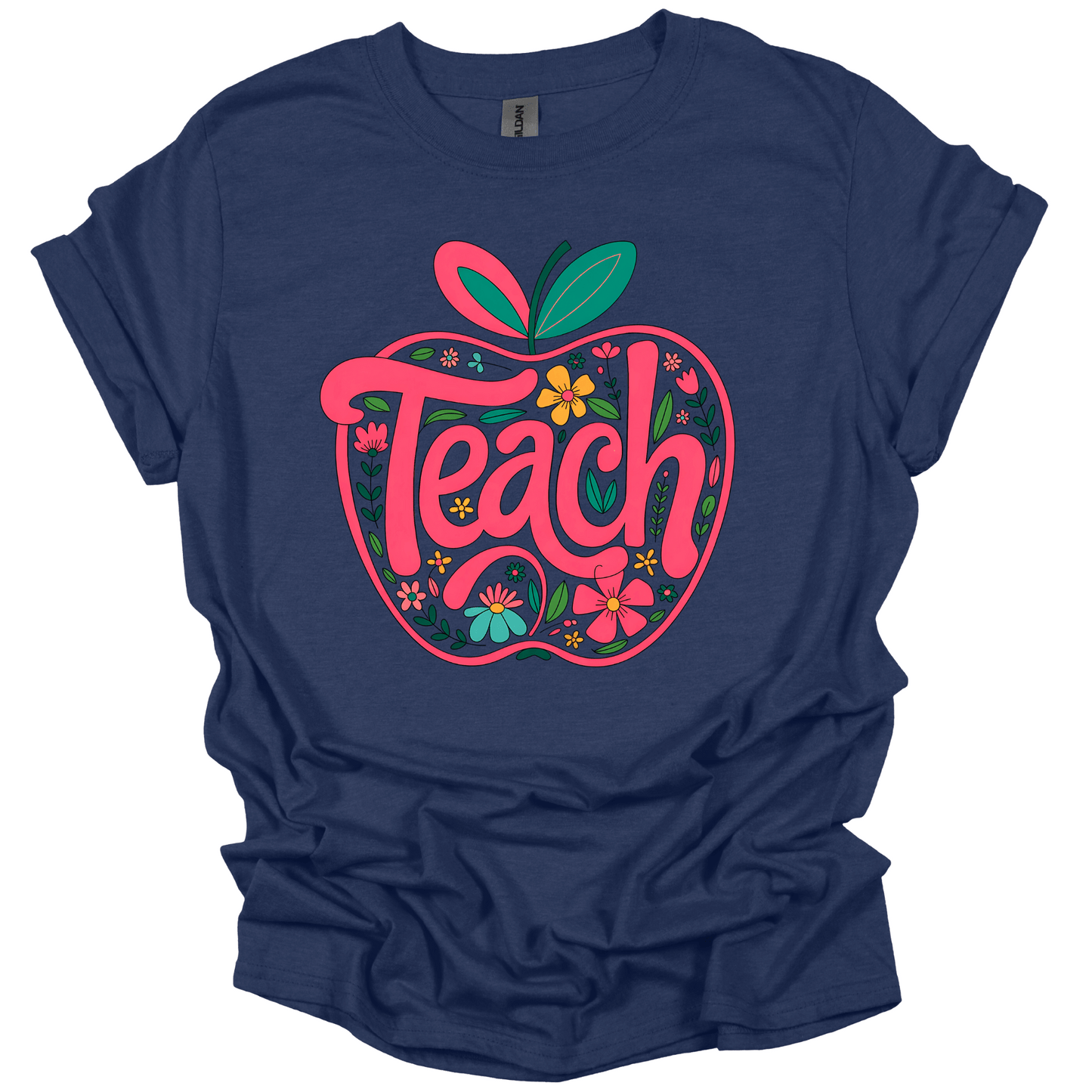 Floral Teach Apple Tee