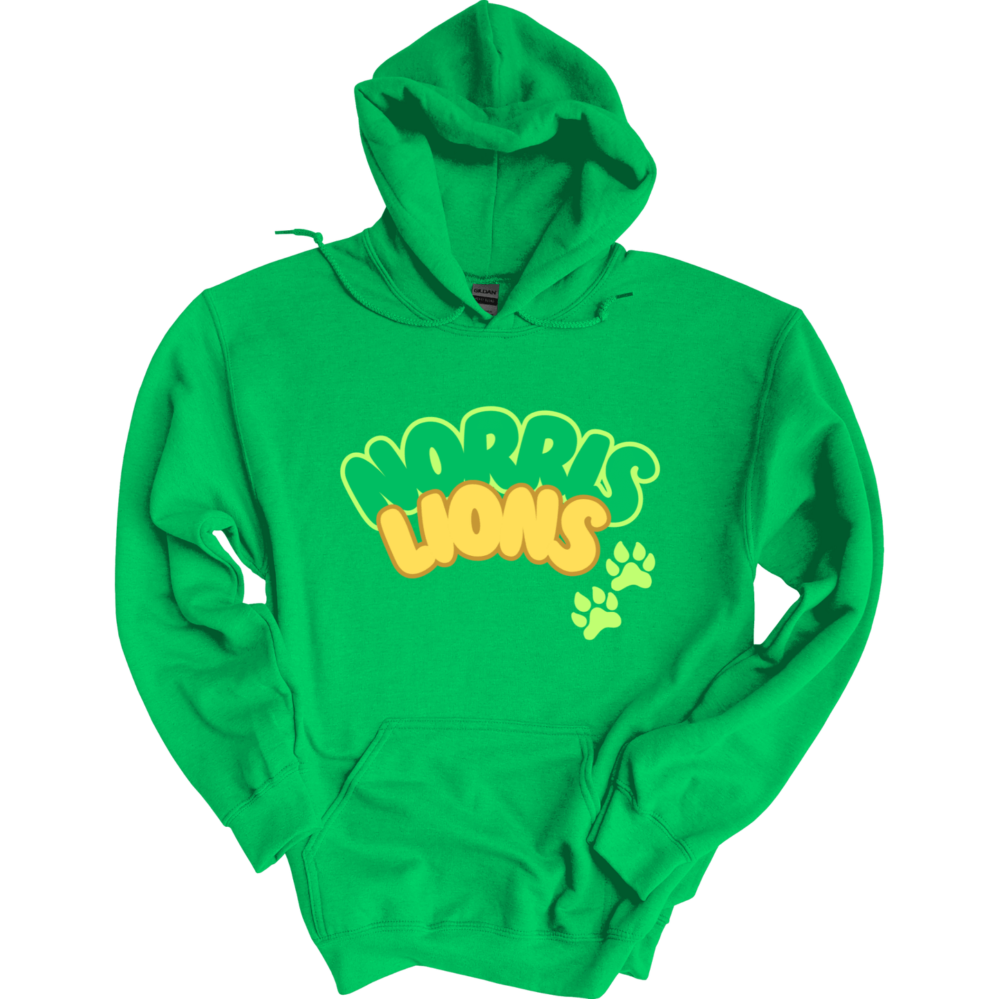Norris Lions Bubble Letters Hoodie Sweatshirt | Youth & Adult