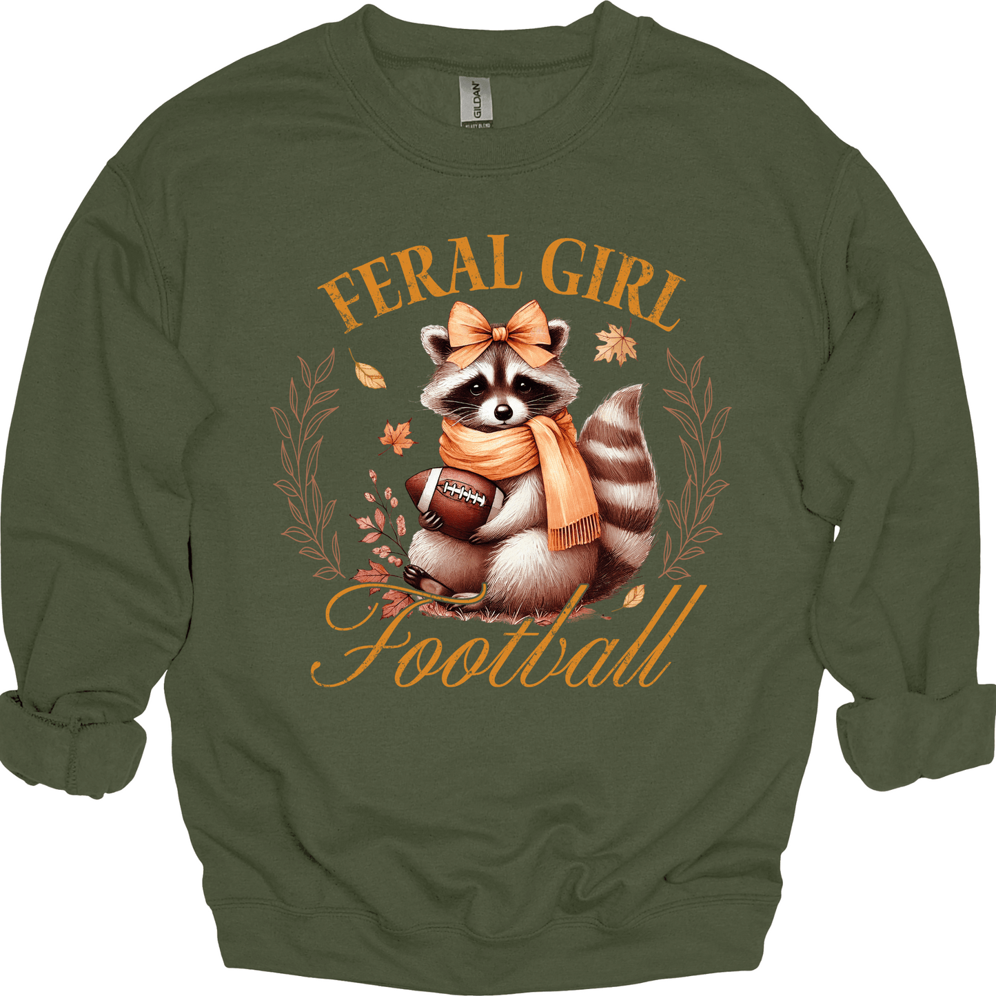 Feral Girl Football - Fall Raccoon Edition