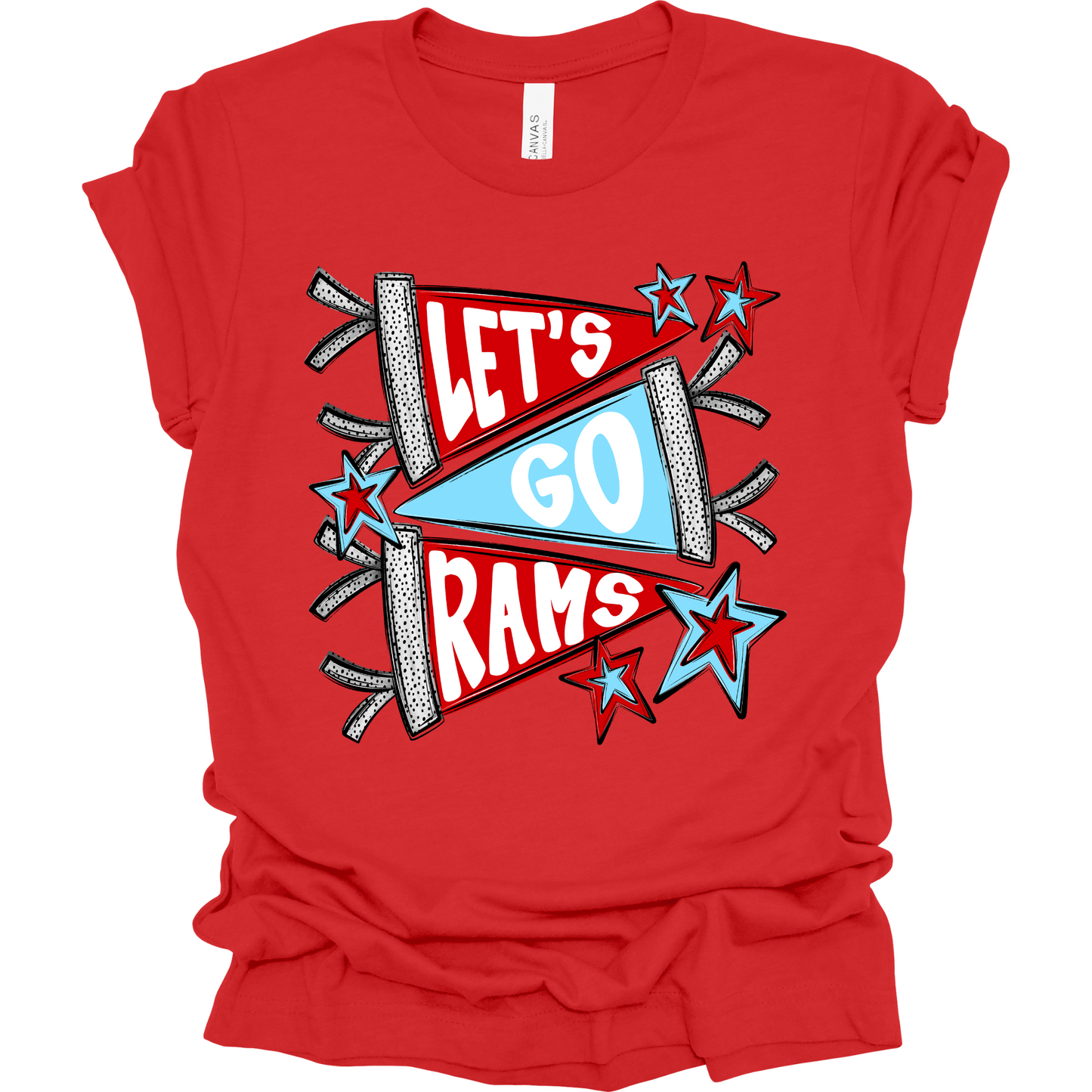 Let's Go Rams T-Shirt | Youth & Adult