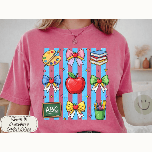 Teacher Bows | Classroom Icons Graphic Tee