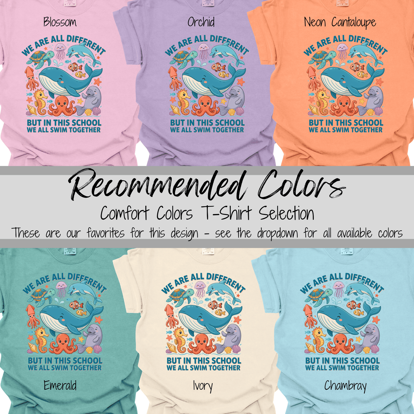 Classroom Community | We All Swim Together Graphic Tee