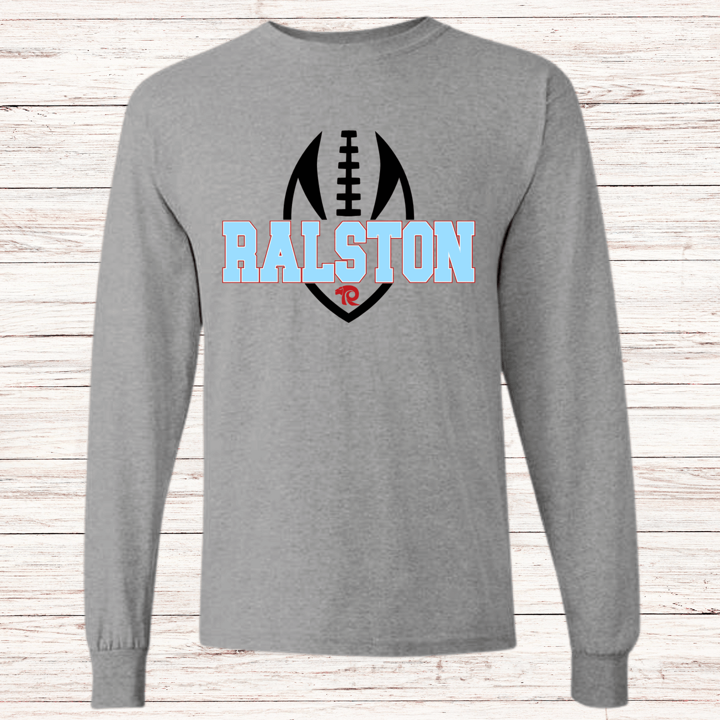 Ralston Rams Football - Adult Unisex Cotton Long Sleeve T-Shirt