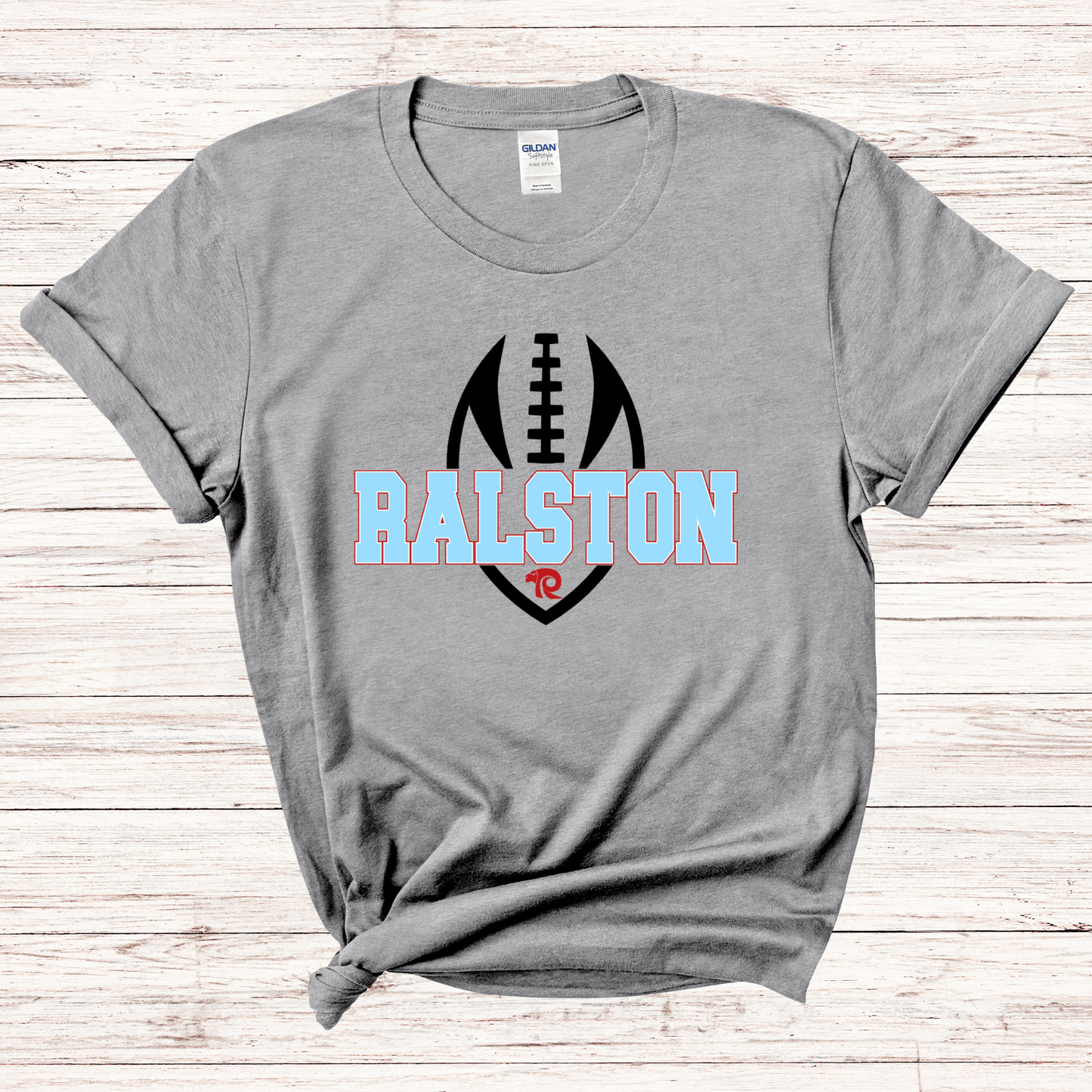 Ralston Rams Football - Youth Cotton T-Shirt