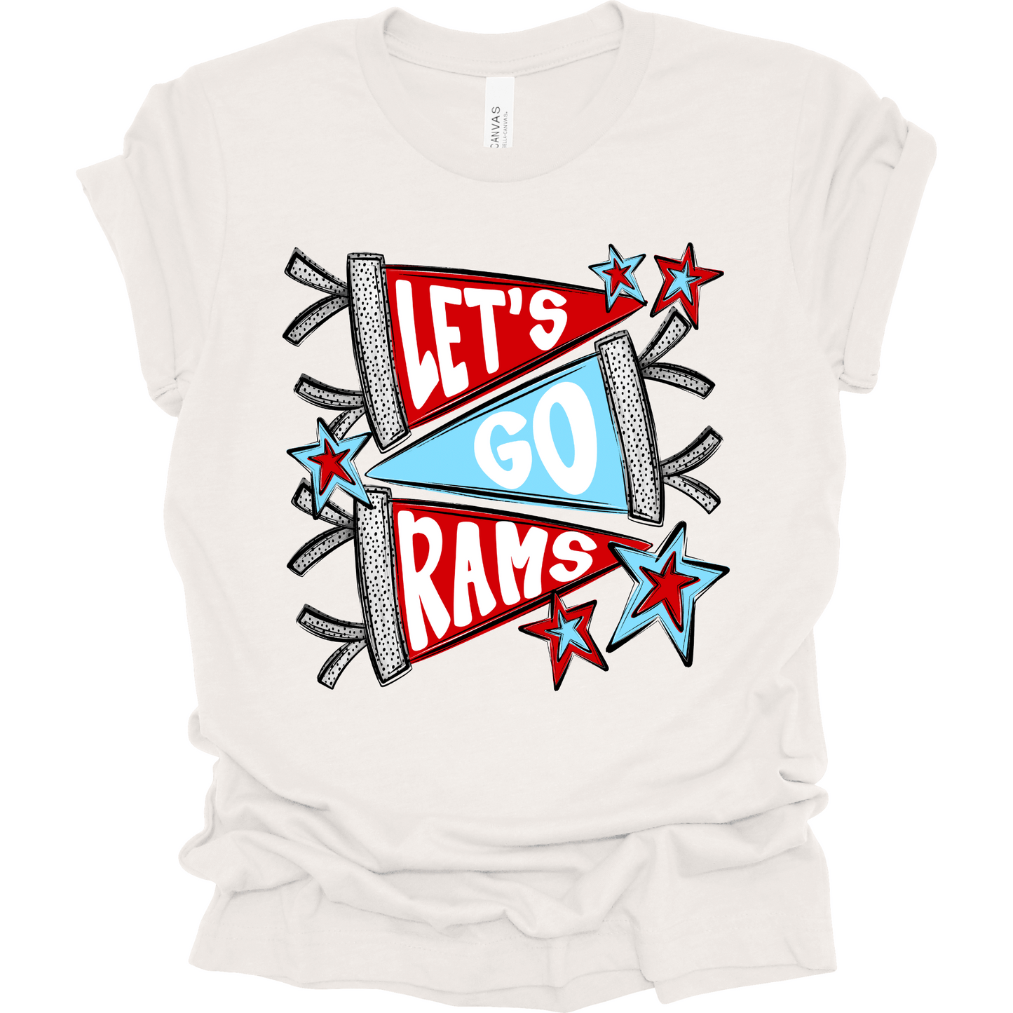 Let's Go Rams T-Shirt | Youth & Adult