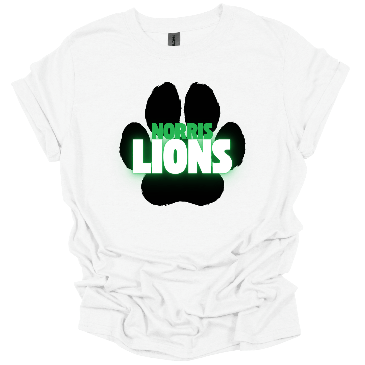 Neon Paw Print T-Shirt | Youth & Adult