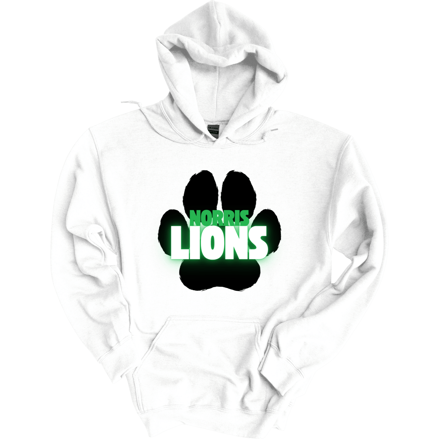 Neon Paw Print Hoodie Sweatshirt | Youth & Adult