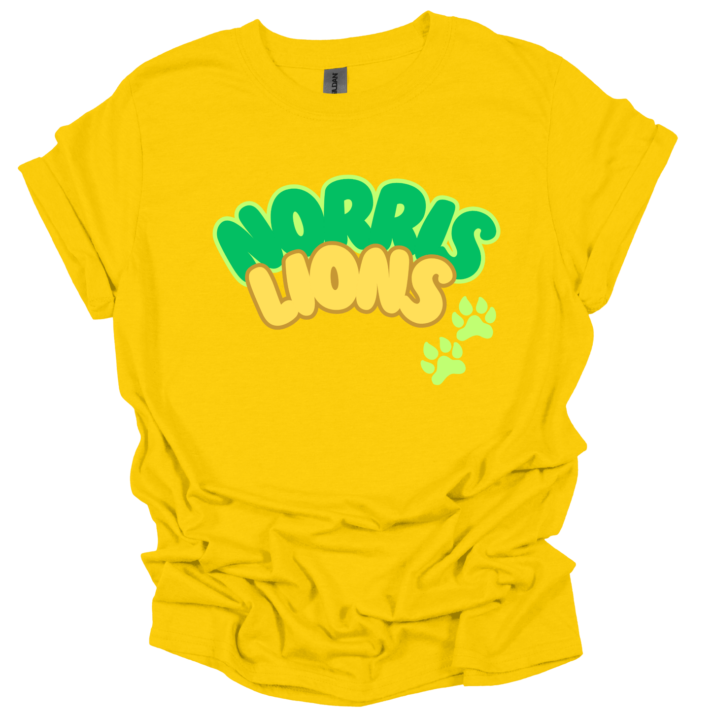 Norris Lions Bubble Letters T-Shirt | Youth & Adult
