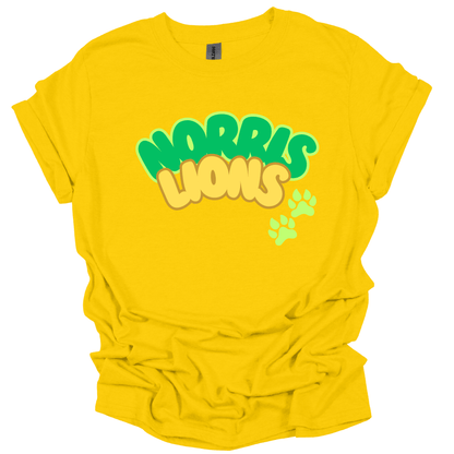 Norris Lions Bubble Letters T-Shirt | Youth & Adult