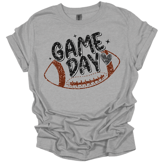 Game Day - Faux Sparkle & Heart Edition