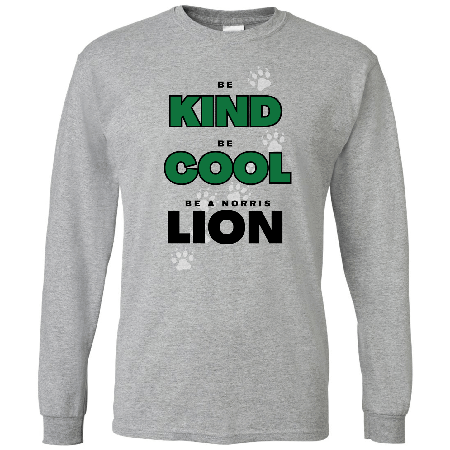 Be Kind, Cool, Lion Long Sleeve T-Shirt | Youth & Adult