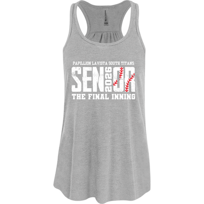 Papillion South Titans Senior 2026 Baseball Flowy Tanktop – Bella+Canvas – The Final Inning