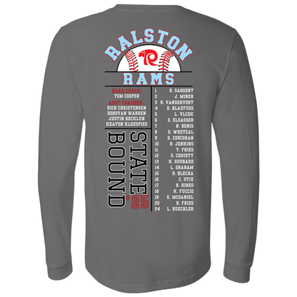 Ralston State Baseball / Bella + Canvas Unisex Jersey Cotton (Adult) / Long Sleeve