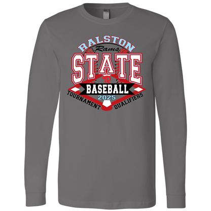 Ralston State Baseball / Bella + Canvas Unisex Jersey Cotton (Adult) / Long Sleeve