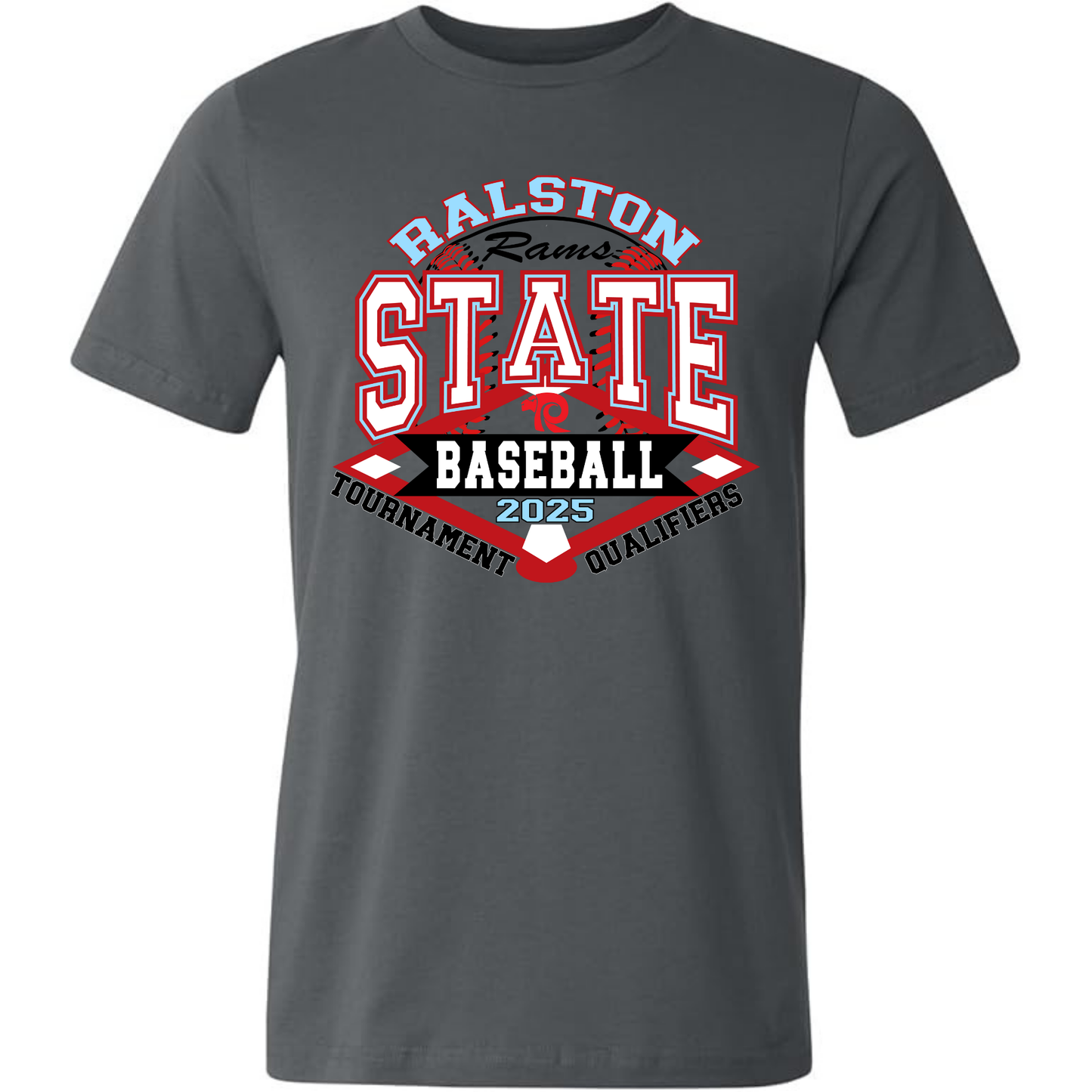 Ralston State Baseball / Bella + Canvas Unisex Jersey Cotton (Youth & Adult) / Short Sleeve