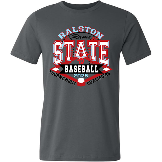 Ralston State Baseball / Bella + Canvas Unisex Jersey Cotton (Youth & Adult) / Short Sleeve