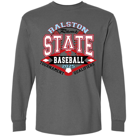 Ralston State Baseball / Gildan Unisex Heavy Cotton (Adult) / Long Sleeve