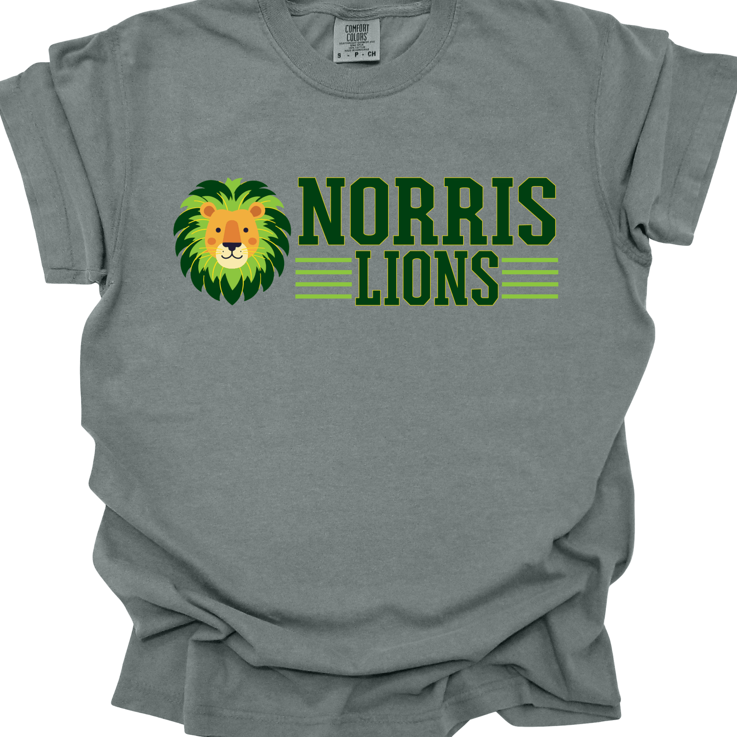 Norris Athletic Lion Comfort Colors T-Shirt | Adult Only