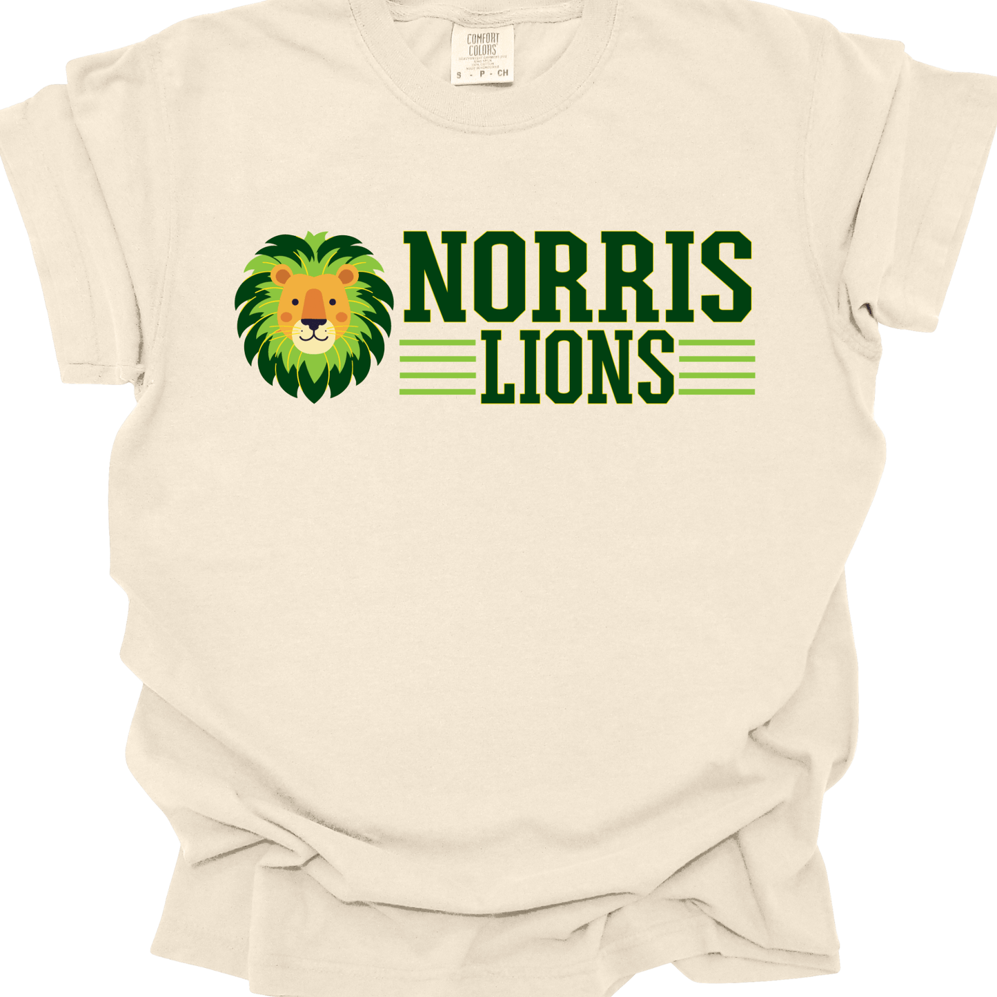 Norris Athletic Lion Comfort Colors T-Shirt | Adult Only