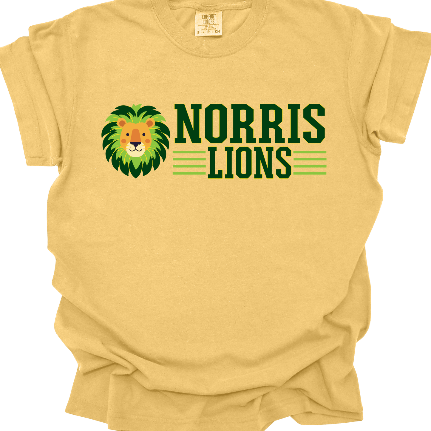 Norris Athletic Lion Comfort Colors T-Shirt | Adult Only